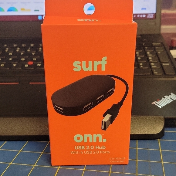 Onn USB 2.0 Hub with 4 Ports New - Picture 1 of 2